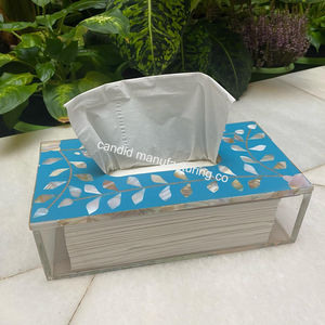 Meilleure vente Boîte à mouchoirs rectangulaire en nacre Porte-boîte à mouchoirs en mouchoirs Conceptions OEM personnalisées faites à la main en Inde Meilleur prix - Product Image 2
