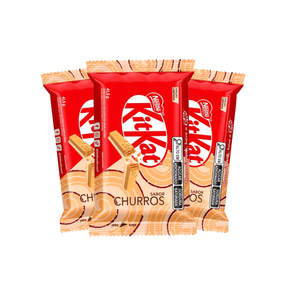 Kit Kats Churros 41.5g Los ingredientes incluyen emulsionantes, lecitina de soja y poliglicerol poliricinoleato para una textura suave. - Product Image 2