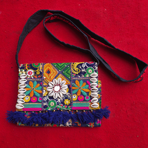 Rangmanch Luxury Bohemian Clutch <b>Bag</b> for Women Fashionable Cotton Lining <b>Patchwork</b> Shell Embroidered Casual and Dress Style - Product Image 6