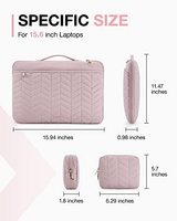 Funda Protectora Ligera y Portátil para Laptop Coreana con Asa y Acolchado para Transporte y Almacenamiento de 15-16 Pulgadas