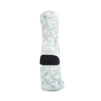 Chaussettes de sport décontractées personnalisées en coton/polyester/laine, anti-bactériennes, séchage rapide, respirantes, fines, noires et bleues, 10 paires