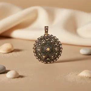 สร้อยคอจี้เงินสไตล์วินเทจของขวัญเครื่องประดับแฟชั่น - Product Image 3