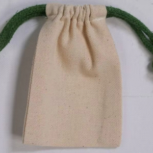 100% personnalisé coton biologique toile cordon pochette sac réutilisable promotionnel Shopping cadeau sac avec conception de Logo imprimé personnalisé - Product Image 1