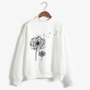 Wholesale Long Sleeve Crewneck Crop Top T Shirt <b>Sweatshirt</b> Made in Pakistan Letter <b>Print</b> Loose - Product Image 6