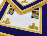 Toptan El İşlemeli LED Işıklı Mason Önlüğü, Mıknatıslı, Özel Renkler ve OEM Hizmeti