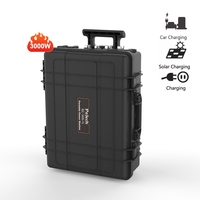 Centrale Électrique Portable 3000W Haute Capacité avec Batterie LiFePO4, Sortie CC 12V/24V/48V, Générateur Solaire MPPT, Démarreur de Voiture, Prise EU/US, Alimentation Pure pour Véhicules