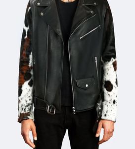 Blouson aviateur polyvalent en cuir de vachette pour l'hiver - Imperméable, coupe-vent, respirant et écologique - Product Image 2