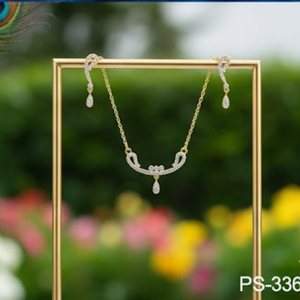 AD Pendant <b>Set</b> Elegant Traditional <b>Jewellery</b> <b>for</b> Women <b>Weddings</b> and Special Occasions Trendy AD Pendant <b>Set</b> Elegant - Product Image 3