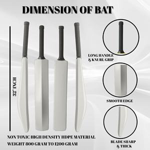 Ensemble de cricket de qualité supérieure pour enfants et adultes Kit de batte et balle en plastique personnalisé jouets de sport promotionnels en gros ensembles de souches de plage - Product Image 2