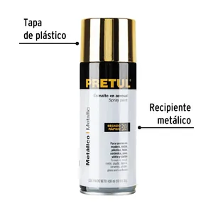 Pretul 400ml oro metallizzato vernice Spray 4 unità in scatola rivestimento liquido in polvere per mobili plastica vernice barca - Product Image 2