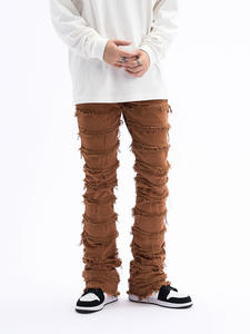 Wholesale OEM High Quality Breathable Men's Loose Fit <b>Jeans</b> Custom Pattern Men's Breathable Men's Denim Loose <b>Jeans</b> - Product Image 3