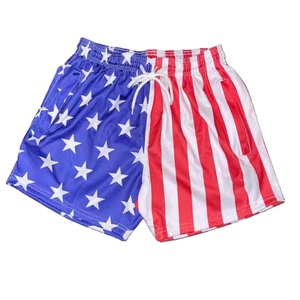 Shorts de sport décontractés pour hommes et femmes, 100% polyester, maille respirante, impression par sublimation, séchage rapide, taille élastique, 180g - Product Image 1