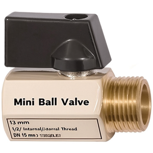 Mini-vanne à boisseau sphérique 13 mm 1/2'' filetage interne/externe DN 15 mm Pack de 10 - RIEGLER - Product Image 2