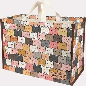 กระเป๋าช้อปปิ้งปอกระเจาทำจากผ้าฝ้ายกระเป๋าผ้าแคนวาสสไตล์ออกแบบโลโก้ได้ตามต้องการ - Product Image 3