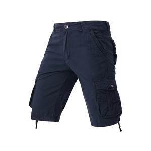 Shorts de travail décontractés pour hommes en gros d'usine, grande taille, couleur unie, style coréen, multi-poches, design tendance et durable - Product Image 4