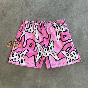 Short en maille personnalisé avec impression sublimée Short en maille de gymnastique respirant pour le basket-ball et le streetwear - Product Image 5