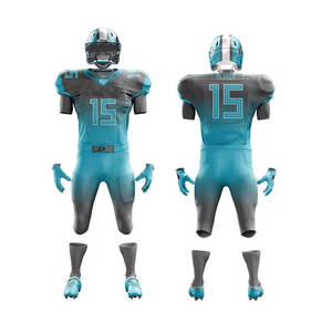 Kits de football américain de qualité professionnelle Vêtements de sport respirants de haute qualité Ensemble à manches courtes avec logo personnalisé Option grande taille - Product Image 1