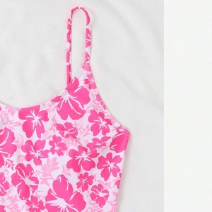 Bañador sin mangas estampado para mujer Combo rosa - Product Image 4