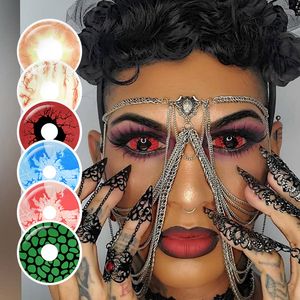 Lentilles <span class=keywords><strong>Sclera</strong></span> <span class=keywords><strong>22mm</strong></span> Lentilles de <span class=keywords><strong>contact</strong></span> colorées Halloween Crazy Ghost Lentilles De <span class=keywords><strong>contact</strong></span> Cosplay sharingan - Product Image 6