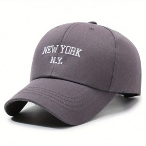 Casquettes de baseball tendance 5 panneaux en popeline satinée avec broderie 3D, lettres confortables, sangle réglable, coton lavé, sport - Product Image 3