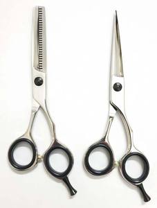 Tijeras de peluquero profesional de salón de alta calidad Tijeras de adelgazamiento de corte de pelo de acero inoxidable - Product Image 4