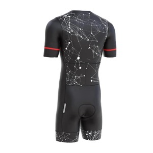 Combinaison de triathlon respirante personnalisée OEM, taille plus, imprimée, unisexe, fermeture éclair sur la poitrine, vêtements de course à vélo en gros, logo frontal - Product Image 2
