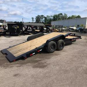 100% High Strength Industrial Flatbed Utility Trailer 3 Axle Semi Trailer 14000kg Payload 7x14 Size Austria Fast Delivery - Product Image 5