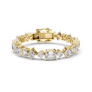 Bracelet tennis en diamants de laboratoire 20,07 CT, diamants CVD VVS-VS-EF, or 18 carats, 14 carats, 10 carats et argent 925, rose, jaune - Product Image 1