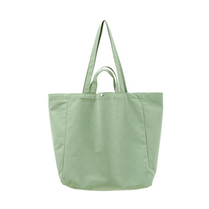 White-Cotton Canvas Tote <b>Bag</b> With Button-Closure Soft-Handle <b>Reusable</b>-<b>Shopping</b> <b>Bag</b> Wholesale Custom Logo Printed Eco-Friendly - Product Image 5
