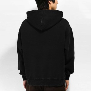 Sweat-shirt d'entraînement d'hiver 2026 100% coton délavé au soleil pour hommes Vêtement de sport respirant imprimé effet vieilli - Product Image 2