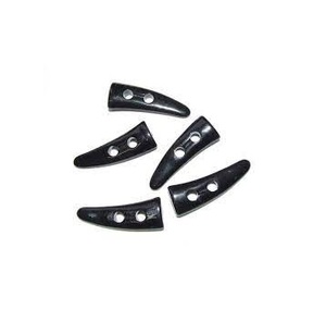 Botón de palanca de cuerno de búfalo hecho a medida de fábrica, accesorios de ropa de 2 agujeros, botón de palanca de cuerno Natural, alta venta - Product Image 1