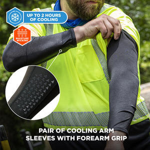 Mangas de brazo de entrenamiento diseñadas para soporte muscular y control del sudor durante alta actividad - Product Image 2