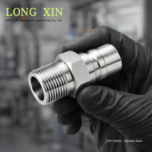 Conector Rápido Macho de Acero Inoxidable BSPT R1-11, 1\", HEX41, L73mm, JTSP-100PM - Product Image 3