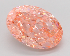 VVS1สีชมพูสดใสรูปวงรีเพชรโตในห้องทดลอง5.11 CT แฟนซี - Product Image 3