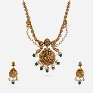 Vintage Short Flower-Shaped Zinc Alloy Wedding <b>Necklace</b> with Emerald-Cut Synthetic Stones 190709 - Product Image 1