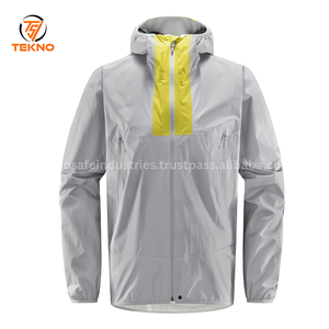 Nuevo cortavientos reflectante para hombre, largo, impermeable, para exteriores, senderismo, deportes, lluvia, chaqueta para correr, soporte, logotipo personalizado, revestimiento empacable - Product Image 5