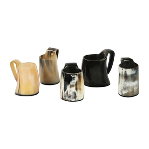 Tasses à boire de bière en corne de buffle fabriquées à la main avec des tailles et des conceptions personnalisées - Product Image 4