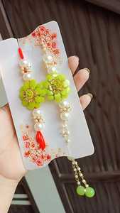 Ensemble combiné Bhaiya Bhabhi Rakhi de qualité supérieure pour Raksha Bandhan ensemble Rakhi festif avec touche moderne élégant Rakhi traditionnel - Product Image 3