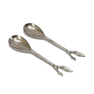 Juego de cubertería de lujo de acero inoxidable brillante, cuchara de ensalada moderna, servidor de ensaladas - Product Image 5