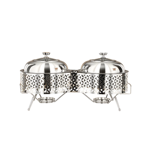 Chauffe-plats arabes élégants Fournitures pour hôtels et restaurants Chauffe-plats pour buffet Chauffe-plats arabes - Product Image 3