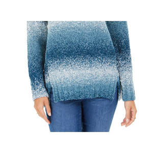 Maglione Casual da Donna Style & Co in Bouclé Sfumato Blu Navy Taglia Extra Small per l'Inverno - Product Image 3