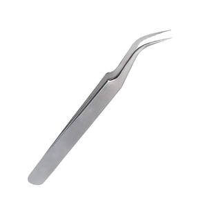 Pinzas de extensión de pestañas de acero inoxidable de nuevo diseño de calidad profesional herramienta de maquillaje pinzas para cejas - Product Image 5
