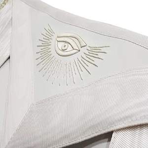 Masonic Regalia Delantal con bordado hecho a mano Regalia Bag Masonic Regalia Craft Mm Delantal Collar de oficial - Product Image 2