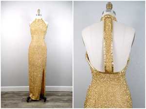 Motif floral perlé brodé robe de Cocktail noir antistatique robe de soirée paillettes longue pleine longueur sans manches pour - Product Image 5