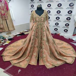 Caftán marroquí de edición limitada, vestido musulmán tradicional bordado a mano, estilo de lujo para adultos, ropa de fiesta exclusiva Aboaba - Product Image 1