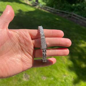 925 <b>Silver</b> plated Hip Hop bracelets Moissanite Diamond Cuban Link Bracelet Pass Diamond Tester Fashion jewelry <b>for</b> <b>Men</b> - Product Image 4