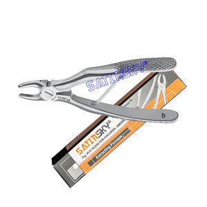 Fórceps de extracción de dientes superiores de patrón americano para niños Fuente de alimentación manual de acero inoxidable alemán de grado quirúrgico Fig.150AS - Product Image 3