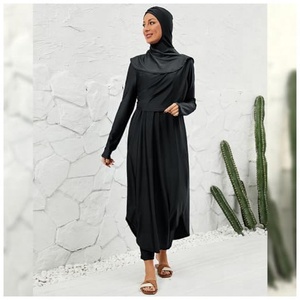 Ensemble de maillots de bain islamiques modestes pour femmes, couvrant tout le corps, matière extensible douce, parfait pour les sports nautiques - Product Image 4