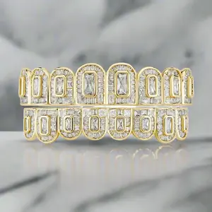 สำหรับทุกเพศดีไซน์เนอร์14KT ฟันทอง0.75กะรัต mossanite เครื่องประดับอัญมณีชั้นดี - Product Image 2