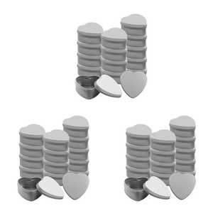 โหลเทียนโลหะรูปหัวใจสีเงินพร้อมฝาปิดสำหรับทำเทียนขี้ผึ้งเหมาะสำหรับตกแต่งบ้านสำนักงานโรงแรม - Product Image 6